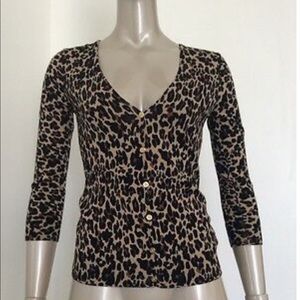 Tory Burch Leopard Print Sweater